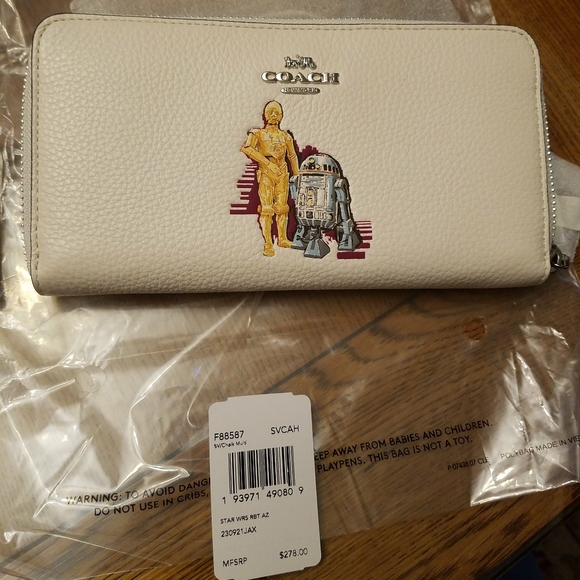 Coach Handbags - New coach star wars accordion zip wallet r2d2 c3po